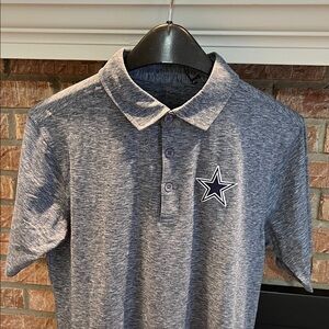 Antigua Dallas Cowboy NFL Heathered Blue Polo Shirt